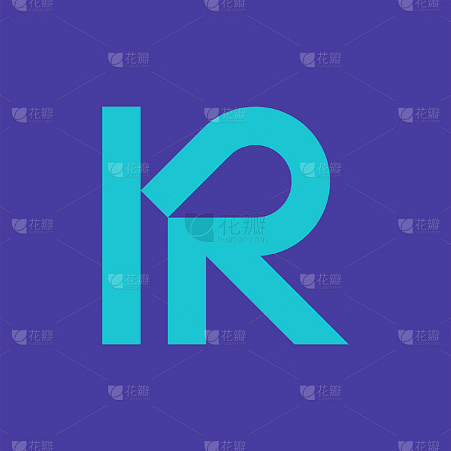 字母R标志。图标设计