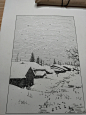 【钢笔画】雪景 - 小红书