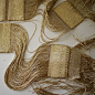 Gold weavings by Justine Ashbee of Native Line