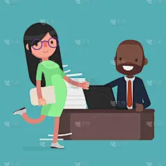 商业人士矢量插画