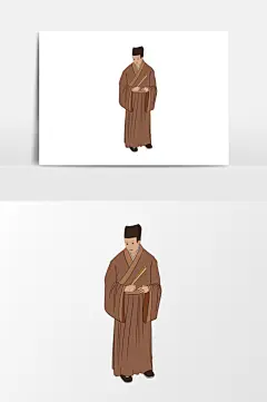 古代人物插画元素
