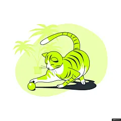 工作生活状态人物插画