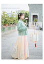 汉尚华莲传统汉服女秋冬装明制双层毛呢锦鲤绣花立领上袄百搭襦裙-淘宝网