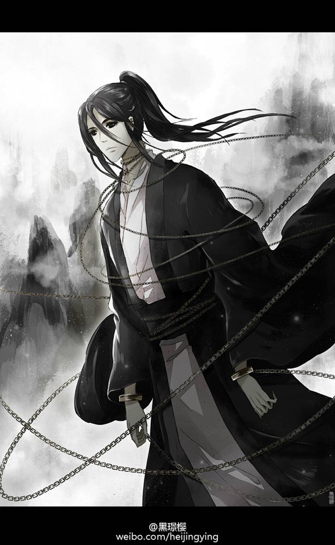 魔道祖师鬼将军同人插画