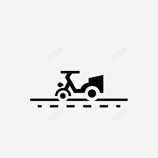 滑板车街道小型图标 icon 标识 标志...