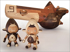 木匠家的小木头采集到木头-玩具