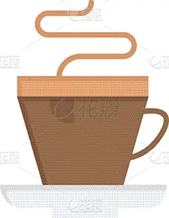咖啡,彩色图片,茶杯,平坦的,计算机图标,绿色,黑色,华丽的