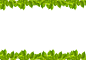 绿色树叶边框设计高清图片 - 素材中国16素材网