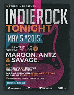 时尚音乐主题宣传海报467