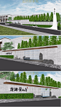 2020选龙湖地产展示范区景观设计su模型售楼部大门入口亭廊水景SU-淘宝网