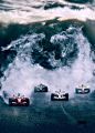 F1. race at an exotic location!! Okay it's not real, but this is a great piece of art.