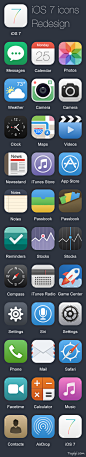 iOS 7 icons Redesign