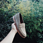 Nubuck Loafer : All leather, woman's penny loafer, hand crafted and designed during my apprenticeship at Beneduci Shoes  - 2015