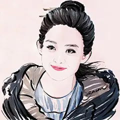 爱笑的小骨#花千骨#赵丽颖#影视##明星##插画#