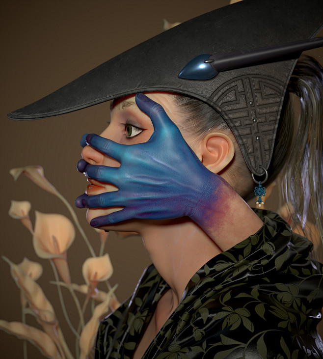 Blue Hands