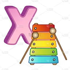 矢量明亮的插图字母大写的英语和可爱的卡通动物和东西。幼儿园和学前班海报。学习英语的卡片。