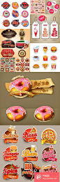 快餐食品与甜品甜点矢量Logo 10EPS  - PS饭团网