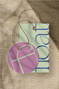 a close up of a tag on a towel