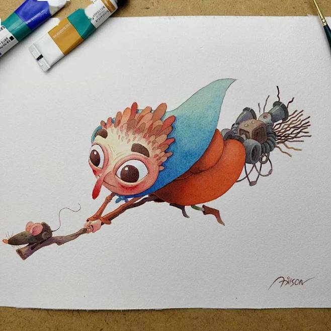 巴西插画师Adilson Farias童...