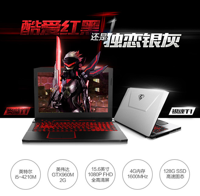 炫龙 炎魔T1 笔记本GTX960M独显...