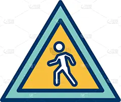 计算机图标,人行横道,轮廓,符号,直的,交通,图像,交通标志,横越,设计