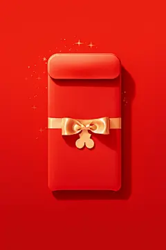 AI数字艺术中国风新年春节立体红包元素