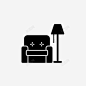 沙发扶手椅台灯图标 免费下载 页面网页 平面电商 创意素材