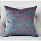 Modern Geometric Pillow Cover Teal Blue Pink Velvet Pillow Cover Aztec Tribal Blue Pillow Teal