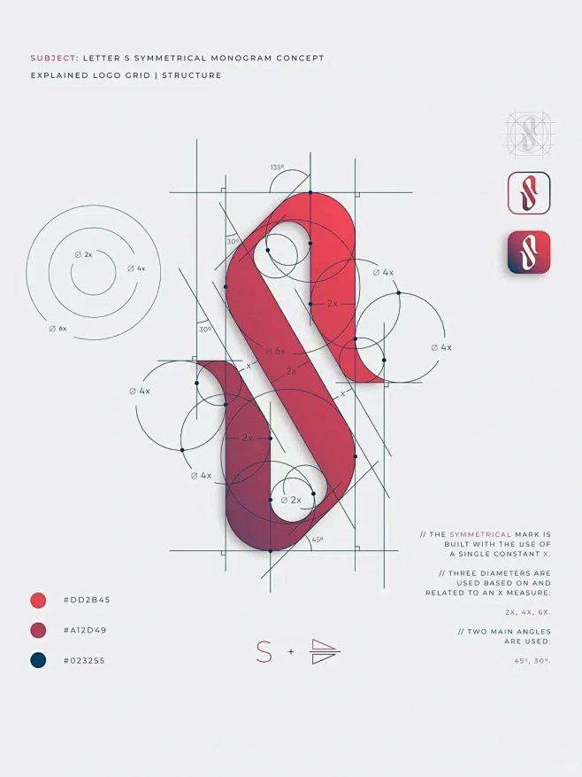LOGO设计｜一个 LOGO品牌标志如何标准制图-花瓣网