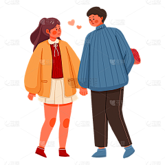 大橘_hhx采集到情侣插画