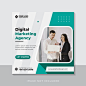 Premium Vector | Digital business marketing agency social media post web banner