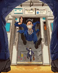 “你赶地铁的样子，好像奥运选手冲线哦！”  TOPYS创意内容平台 (2)