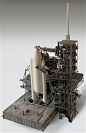 1:72 Space Shuttle Launch Complex 39A Heavy Paper Model Kit for Revell w/Boosters Stack or Any Like Scaled  1:72 Model : Space Shuttle Launch Complex 39A model kit in 1:72 scale, for Revell brand Shuttle with Boosters model kit and MLP (not included).  Th