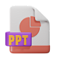 Ppt File 3D Icon