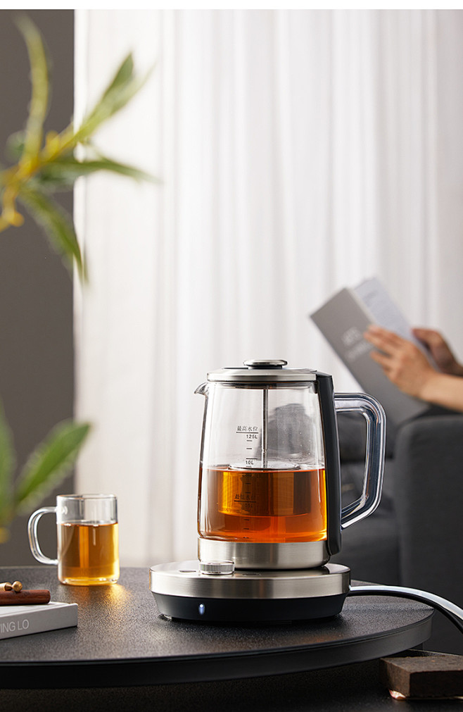 华迅仕自动上水语音播报煮茶器1.25L大...