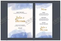 轻奢文艺婚宴请柬邀请函迎宾海报水彩水牌 【酷图网】墨绿色,灰蓝,粉紫色,轻奢,文艺,水彩,晕染,订婚宴,请柬,邀请函,迎宾牌,海报,水牌,AI素材