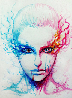 貓M-YoYo采集到淡彩 水彩画