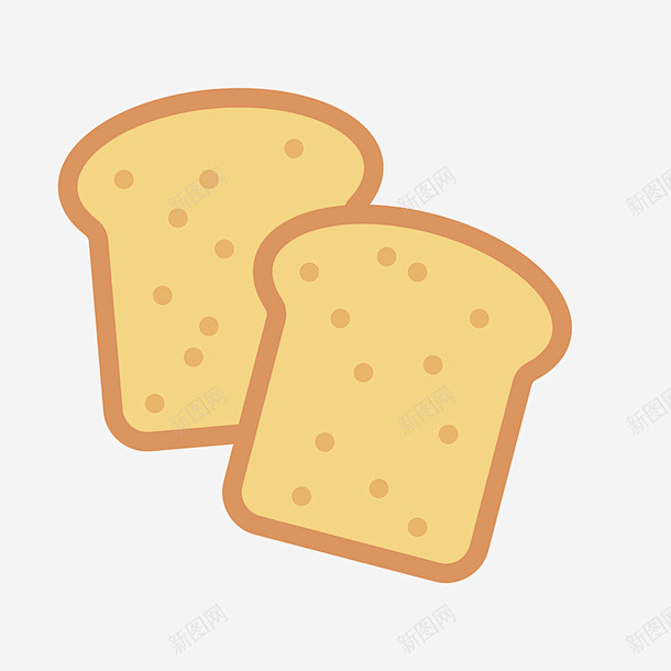 吐司面包卡通矢量图 食物 元素 免抠png 设计图片 免费下载 页面网页 平面电商 创意素材