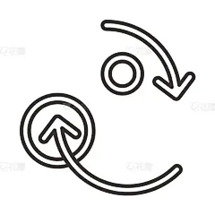 Arrow, Finish, Round, Loop, Start, End