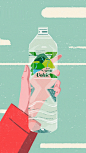 Trail of Water by Volvic : Illustration and animation for mineral water brand Volvic. 