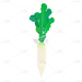 矢量-蔬菜美食元素贴纸-SVG-萝卜