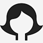 脸眼睛面部图标_88ICON https://88icon.com 脸 眼睛 面部 女性 头发 鼻子 微笑 女人