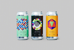 wj吖采集到啤酒厂 Halo Brewery 的最新包装设计