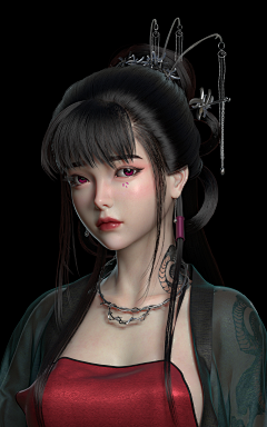 花房姑娘的指尖采集到Cg模型
