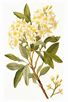 AI数字艺术秋季桂花插画-众图网