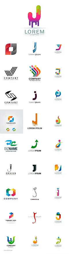 J字母标志LOGO
