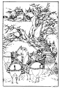 中国短篇连环画百部选欣赏（90）《辛弃疾》陈全胜绘画_耿京 : 那时他的家乡已沦陷在金朝的反动统治下十三年了。辛弃疾在他的家乡四风闸聚集了两千义民，竖起了抗金的大旗。他便率领自己的队伍到泰山下，投奔了义军中声势最大的耿京的大营。他贪图金人的重赏，在辛弃疾、贾瑞出使期间，杀…