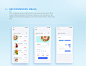 美国设计师Andrea Hock设计的这款健康饮食App，浅湖蓝色的背景颜色，搭配卡片式设计和弥散投影，让界面看起来简洁干净，从而吸引目标用户下载。

#从美好到美好# #APP设计# ​​​​