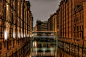 historic warehouses in Hamburgs "Speicherstadt"