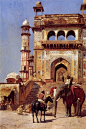 Edwin Lord Weeks  (1849-1903) Before A Mosque: 